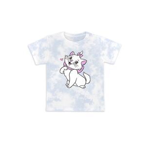 Disney Aristocats Marie Kitten Shirt Girls XL  (14-16) Pale Blue Tie Dye NWT